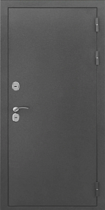 Товар Дверь ДвериПРО L-Термо серебро Д-19 (16мм, Грецкий орех + черная патина винорит) DPRO195596